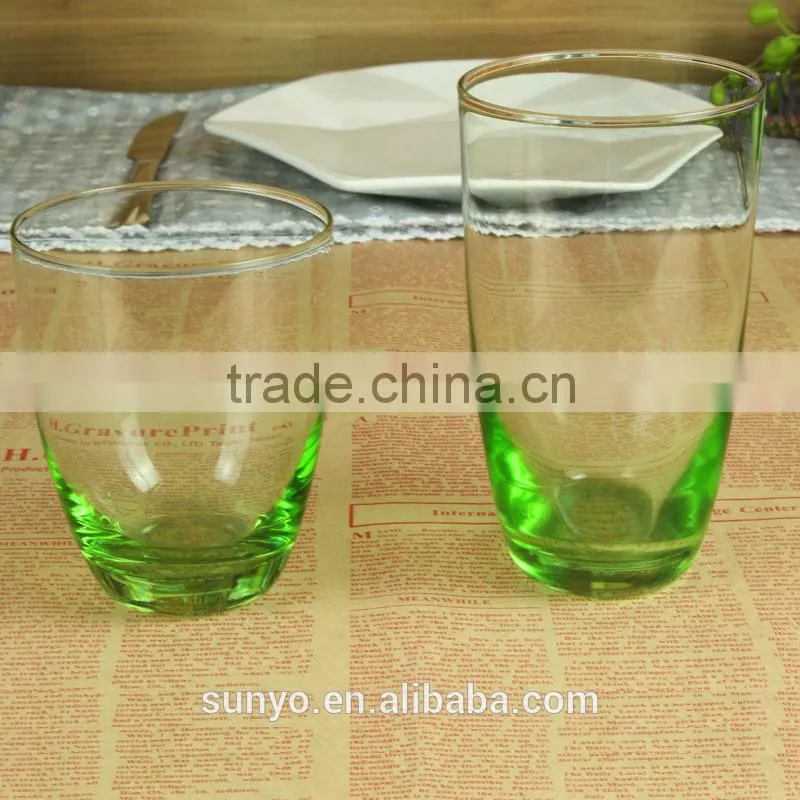 High Quality Crystal Colored Glassware Sets