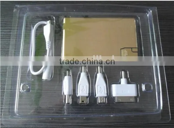 most thin credit card power bank with USB flash