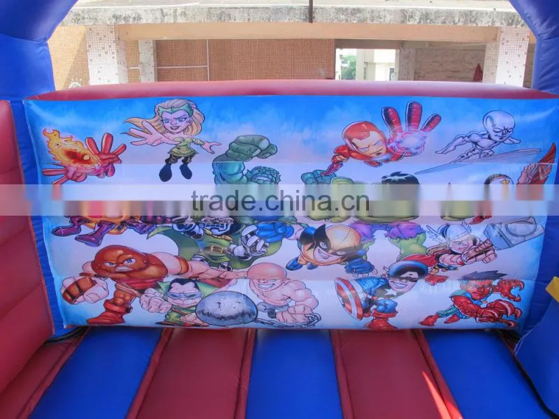 new design inflatable combo kids games, spider man bounce slide for kids