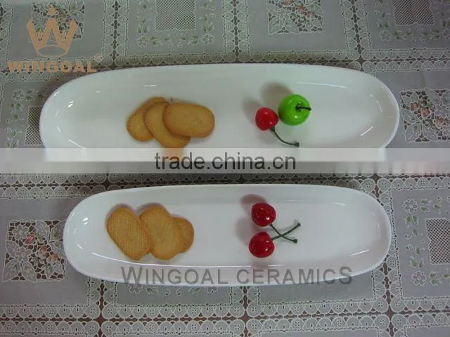 Ceramic fish dipping plate