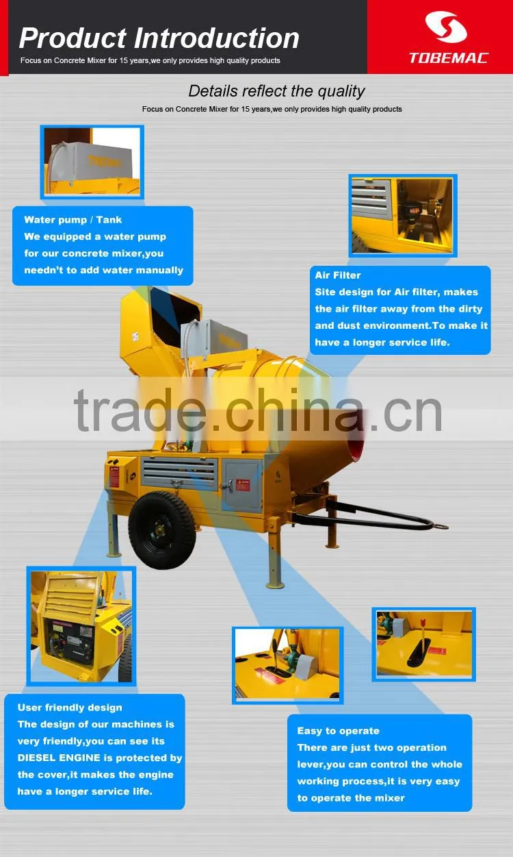 2015 TOBEMAC Volumetric selfloading concrete mixer JZF 500
