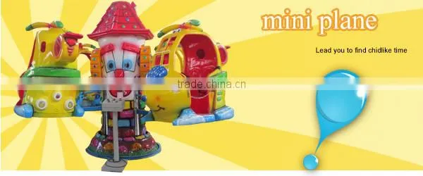 Indoor/Outdoor Playground Equipment Kids Ride Mini Plane for Sale