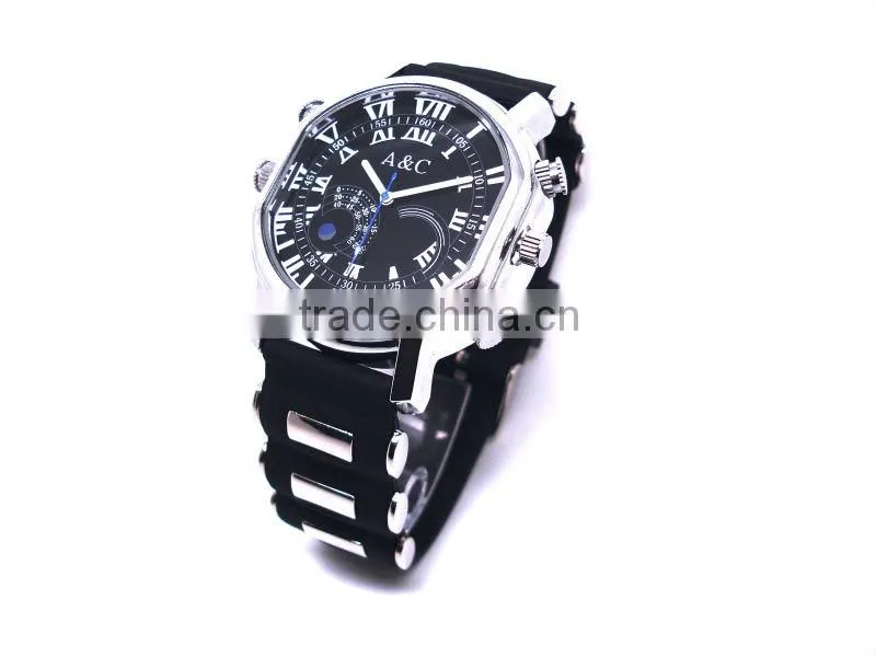 Fashionable 4 in 1 watch cam 32gb recording watch, 720p mini dvr recording watch, voice recorder dvr watch Max 32gb JVE-3105G-9