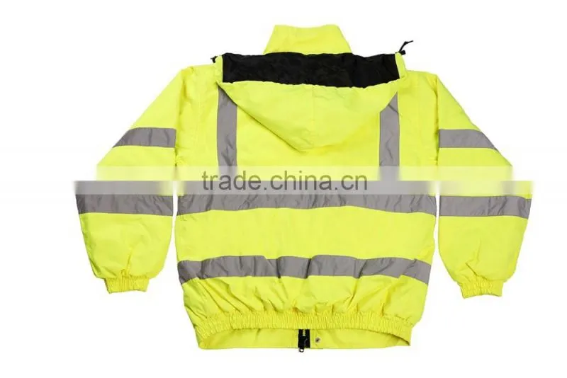 Winter Hi Vis Safety Jacket With Reflector High Quality Winter Jacket