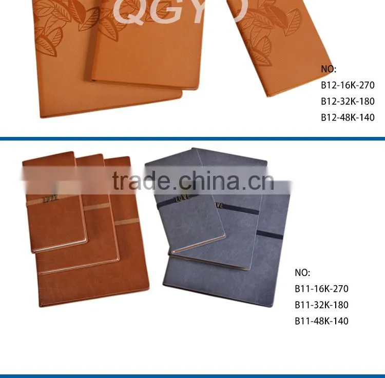 logo customized nameplate elastic binding notebook