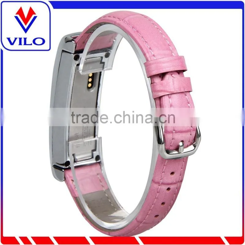 Hot selling Crocodile Genuine leather Wristband Replacement Band for Fitbit Alta Band with Metal frame