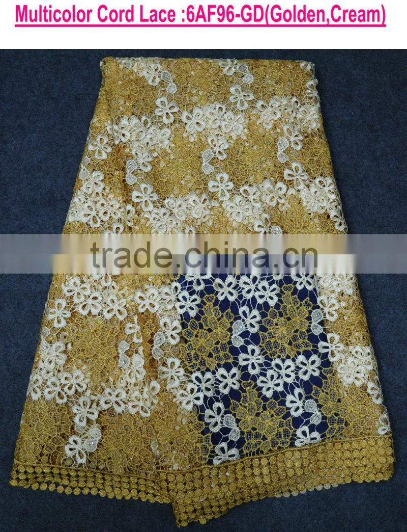 New design spain lace fabric embroidery african lace fabric chemical cord lace fabric