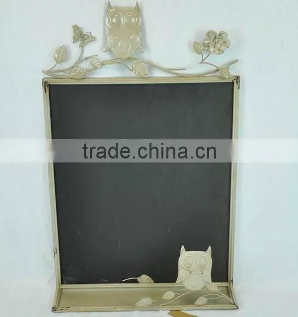 Antique decorative metal shelf for wall blackboard