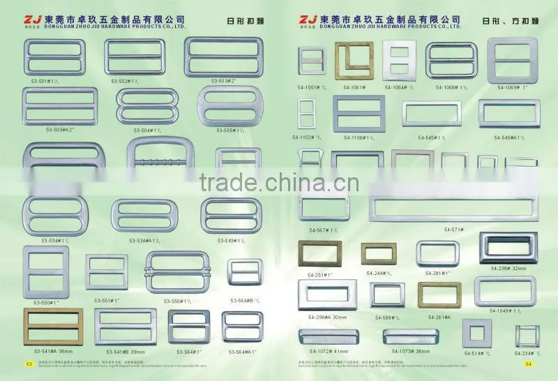 Nickel free metal buckle ring for 30mm belt