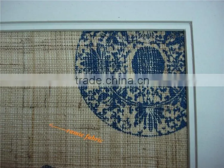 house fabric painting with frame