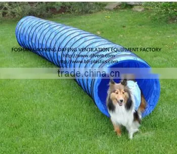 Colorful 24inch Rainbow PVC Coated Dog Agility Tunnels