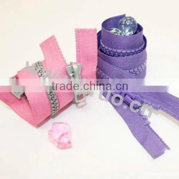 Silver Teeth Nylon Zipper