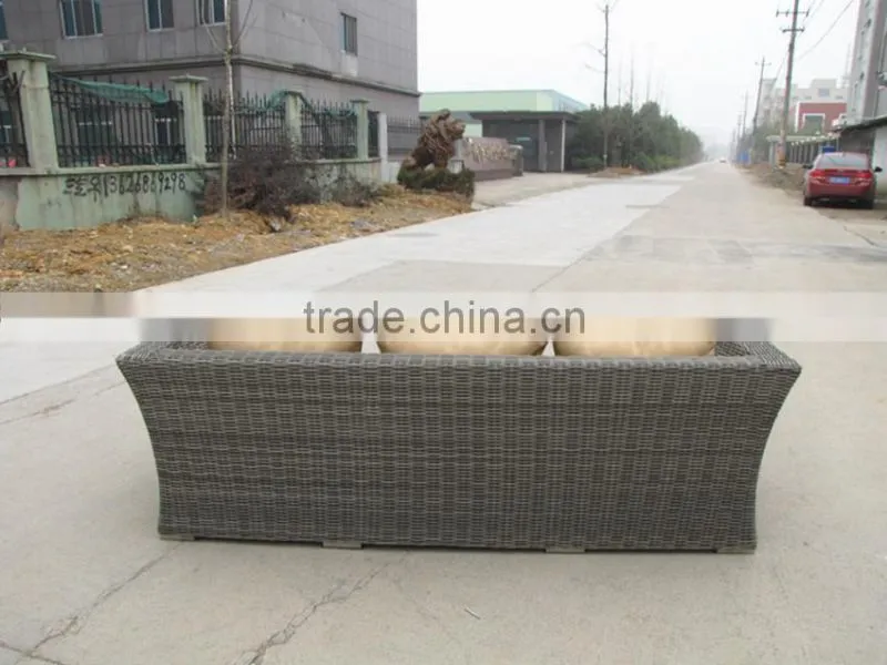 LOW PRICE ALUMINIUM THREE SEAT CHAIR FURNITURE RATTAN