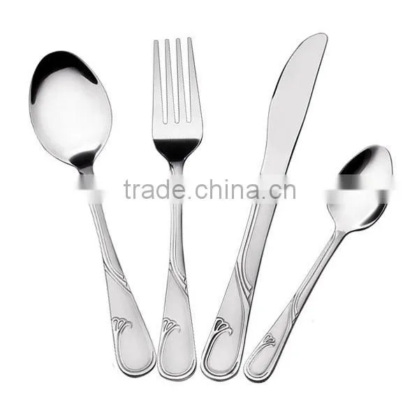 elegant 18/0 18/10 stainless steel cutlery set