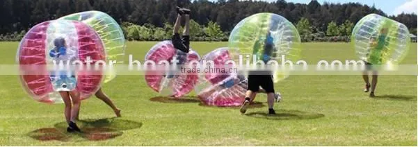 Hot sale 1.5m/1.8m kids and adults inflatable soap football bubble soccer Factory price