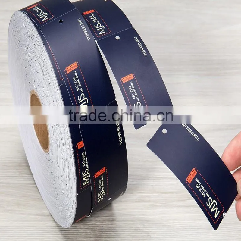 hang tag for fancy clothing/jeans, factory price art paper hang tag printing
