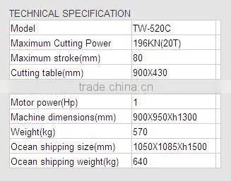 Hydraulic Swing Arm Cutting Machine