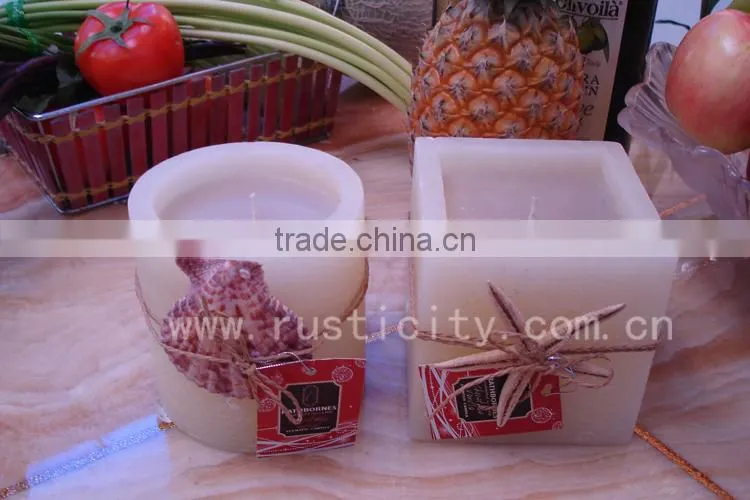 Colorful beautiful printing pillar LED candles