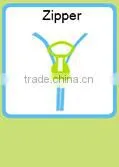 invisible nylon zipper with high quality