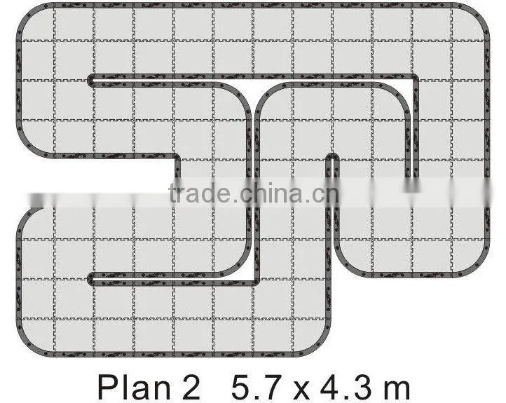 2016 new product customize Official Mini-Z Racing Circuit rc runway construction for sale