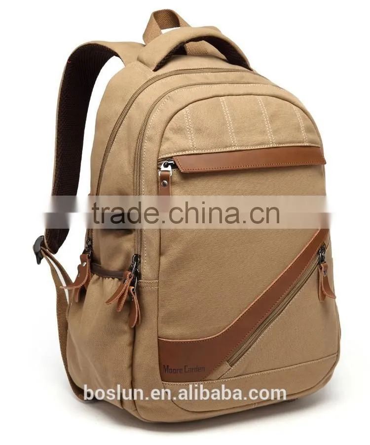 High quality promotion canvas backpack for teens