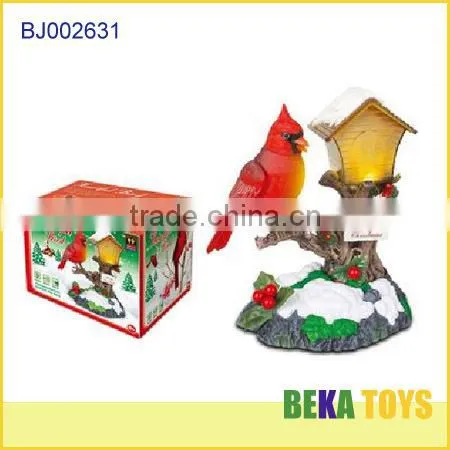 Funny Christmas toys for kids small pull toy milu deer cart with Santa