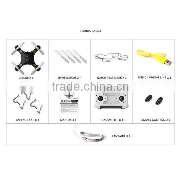 4 channel, 2.4Ghz Pocket and Mini RC drone with gyro sensor