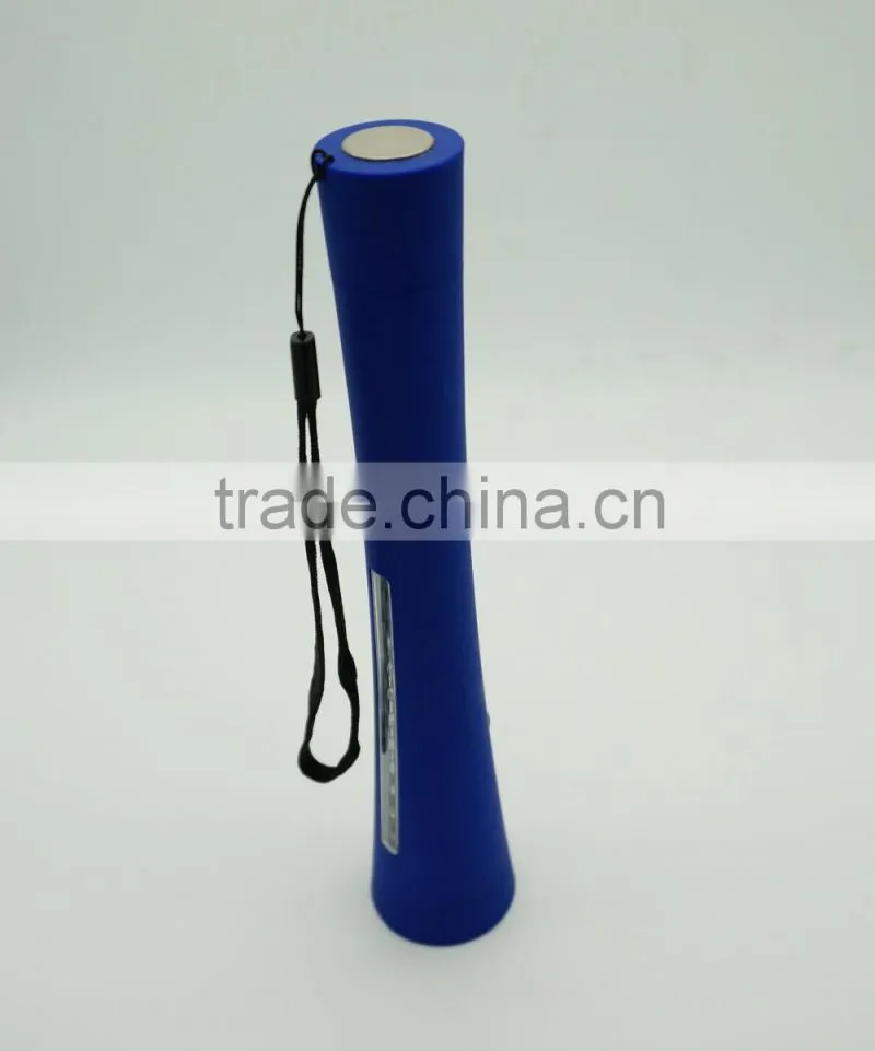 JF Bulk Sale 2 in 1 Magnetic Portable Emergency ABS 10 LED Torch Plastic Flashlight 10+1W LED Work Torch