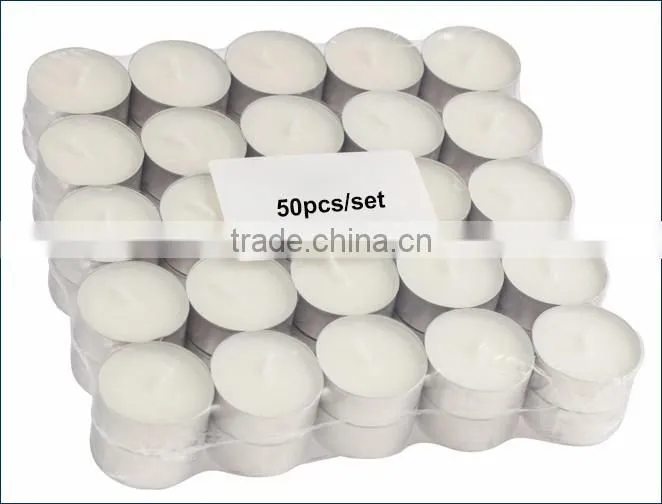14g white candle without scent, 100pcs a set aluminum cup tealight candles
