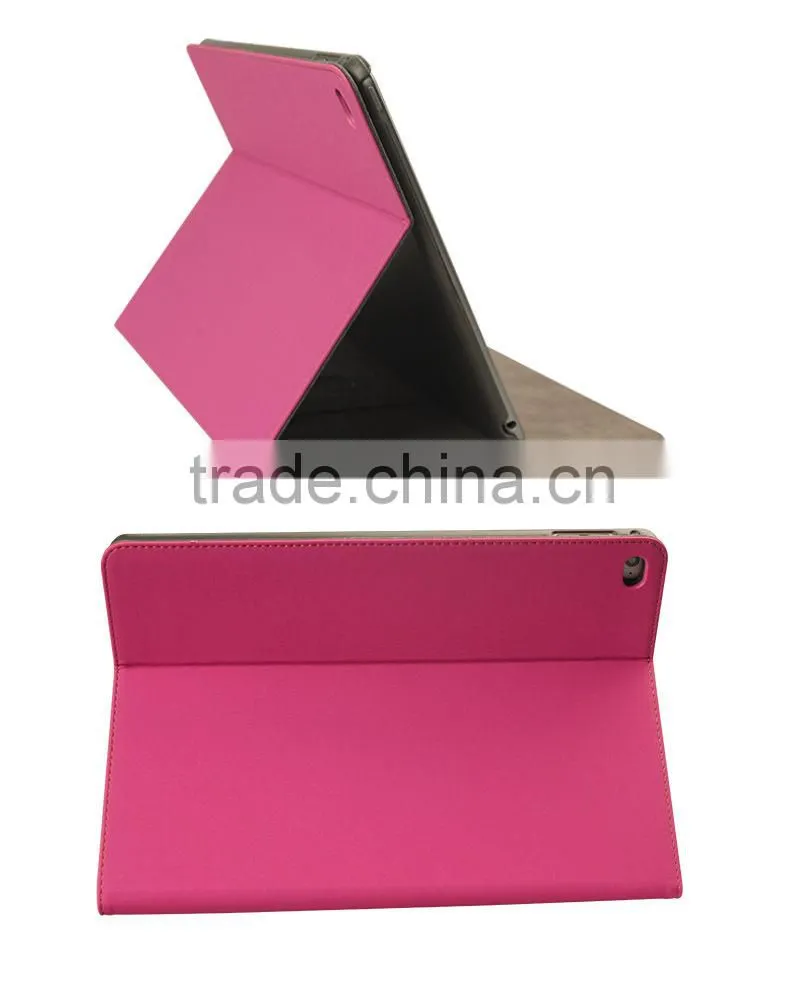 Top Quality Sheepskin Stand Card Slots Leather Case For iPad Air 2/Air