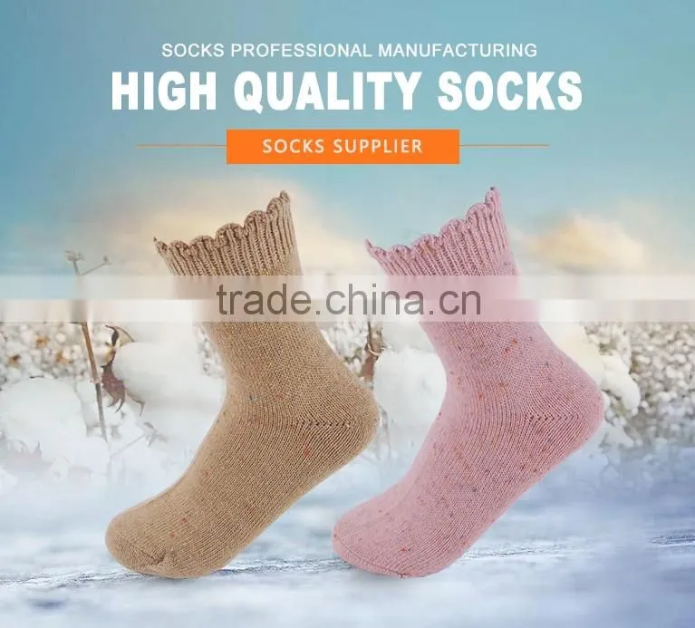 96N double cylinder neps yarn casual socks woman tube sock