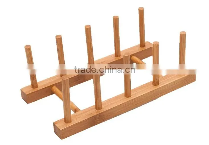 bamboo wood wine glass rack shelf