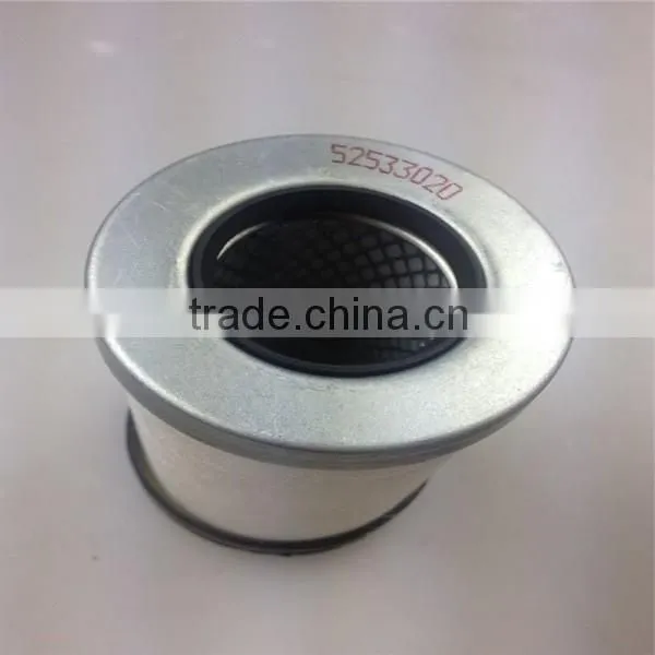 52533020 industrial cyclone air separator screw air compressor oil separator for Hitachi 10HP new style
