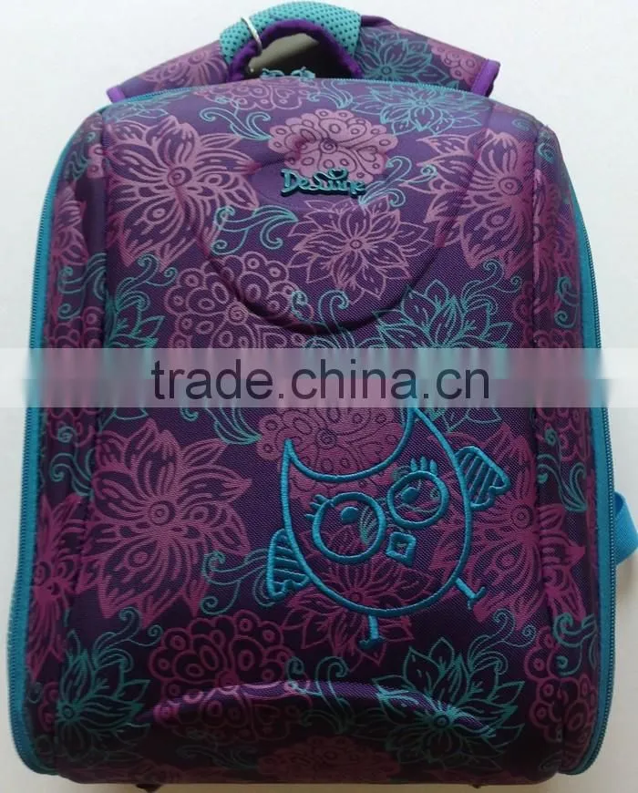 Cat print european school backpack girls school bags for kids