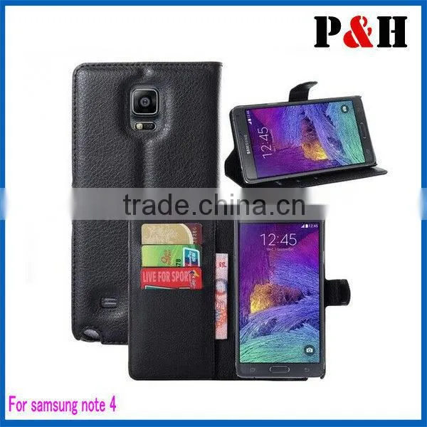 hot sale pu leather case for SamSung Galaxy Note4
