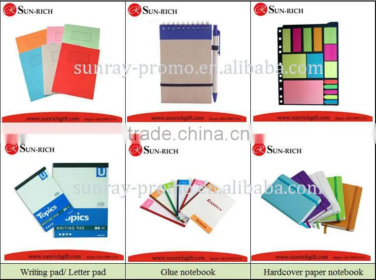 Custom printing soft cover school office notebook