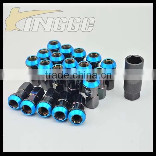 Racing Floating Auto Wheel Lug Nuts Titanium Nuts And Bolts M12XP1.5 and M12XP1.25