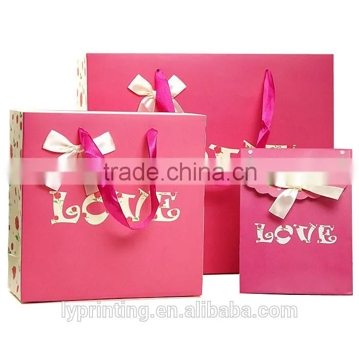 Hongkong paper bag carry bag printing Logo printing