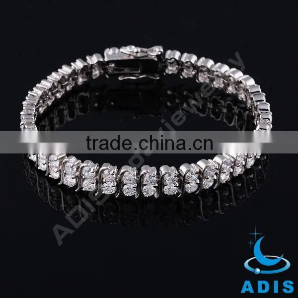 Brass bangle bracelets jewelry with setting zircons