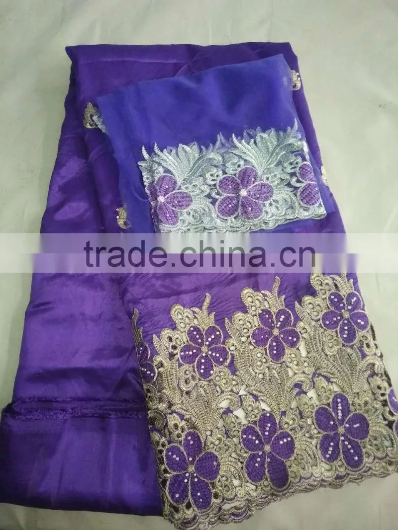 Raw Silk Embroidered Georges with blouse