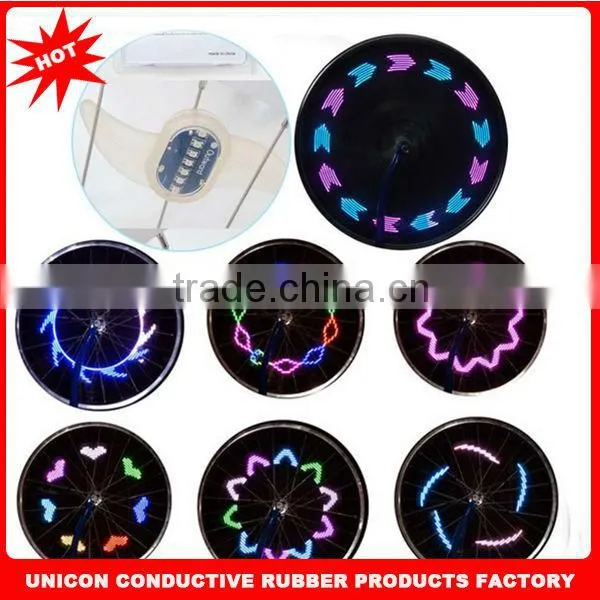 2014 Newest design super bright led light bike silicone led bike light silicone rubber bike light12 kinds of diffierent patterns
