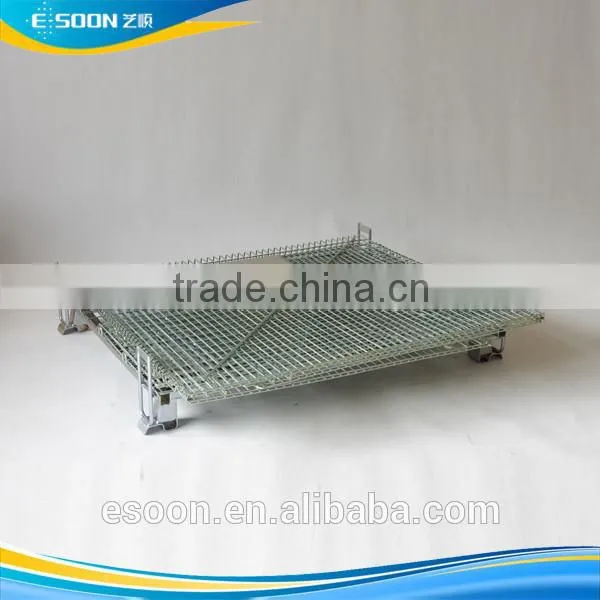 Big volume Metal container box pallet cargo cage with cover
