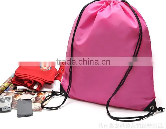 Manufactures 210D Drawstring Bag Drawstring Pouch Backpack Travel Bag