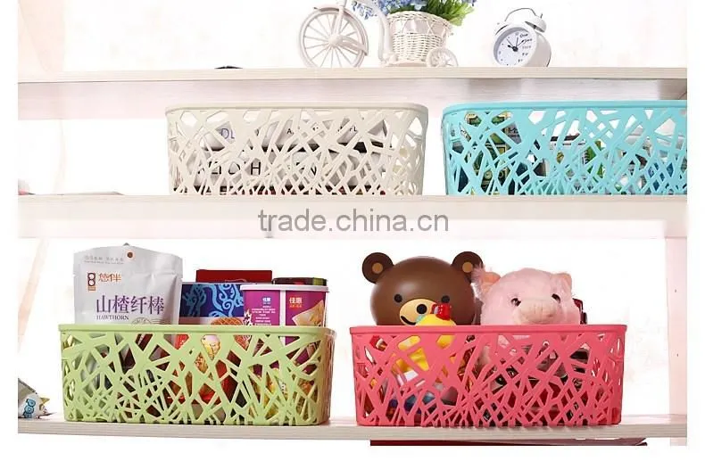 Hollow colorful Storage basket made in china