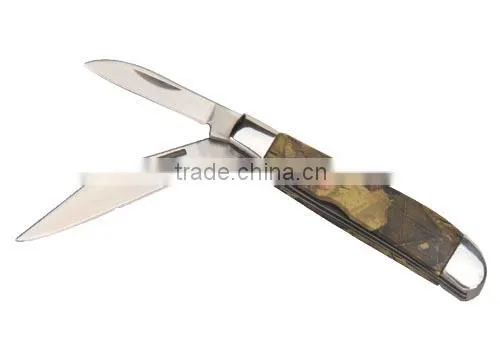 2 Blade Camo Pocket Knife