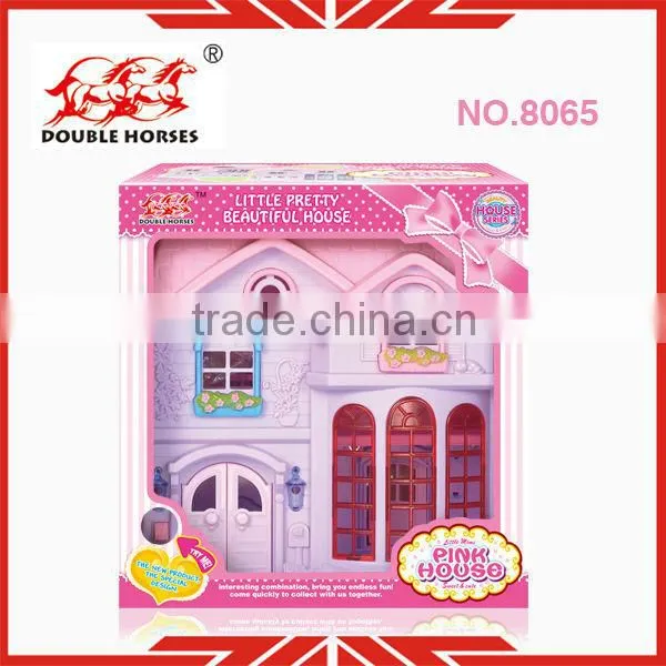 My happy family house toy 8065 with doorbell light and pendant lamp child toy