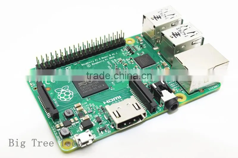 New&Original Raspberry Pi 2 Model B Broadcom+White Metal Box BCM2836 1G RAM 6 Times Faster Than The Raspberry PI Model B+Speed