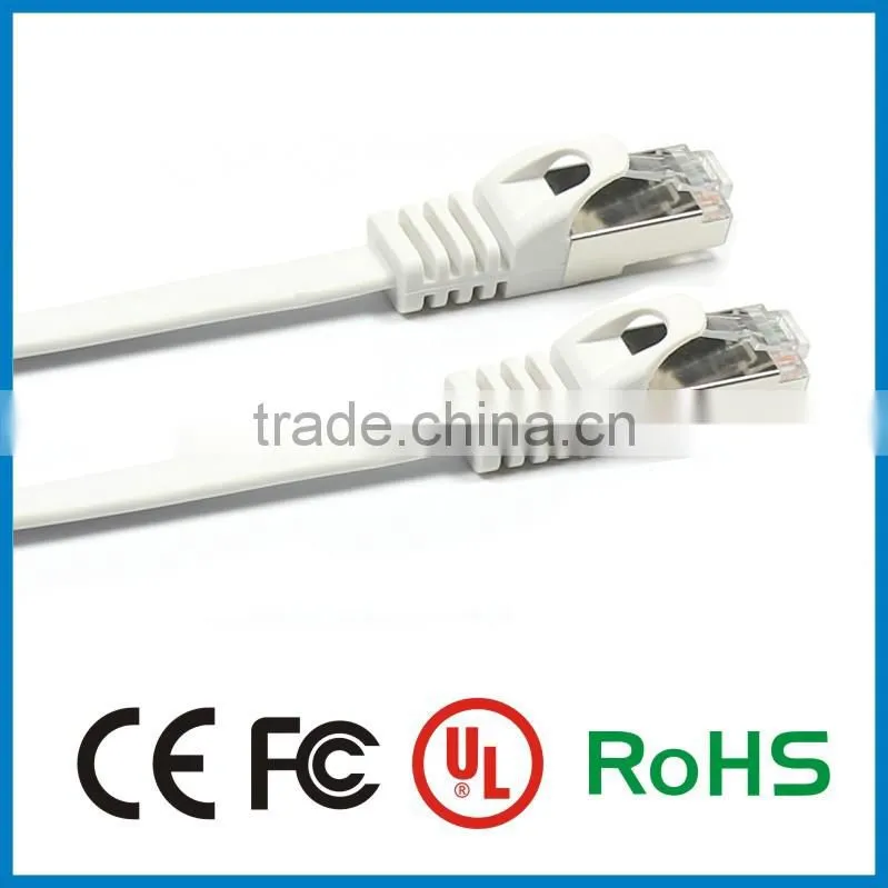 APBG Hot Sale Flat FTP Network Cables Cat 6 with Nickel Plated Connector