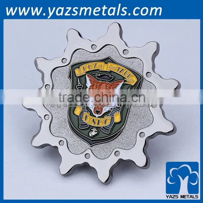 round custom metal coin making