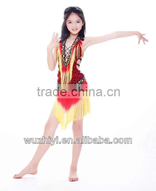 red children latin dance dress (ET010)